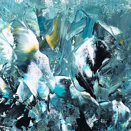 Blue energie geschilderd door Diney Berg