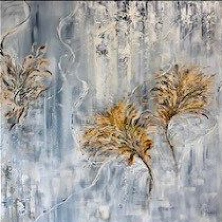 In bloom geschilderd door Diney Berg