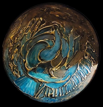 Goldencircle 2 verkocht geschilderd door Belinda Saul - Bos