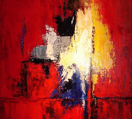 Abstract geschilderd door Andr� Lanckriet